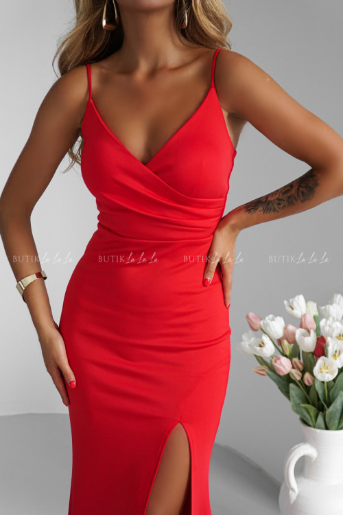 Sukienka maxi czerwona Sierra