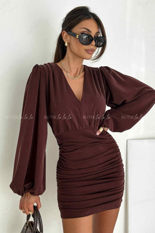 Sukienka brązowa Laurentia