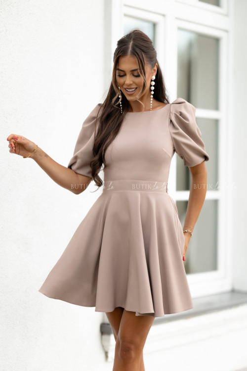 Sukienka mini kawowa Pamela