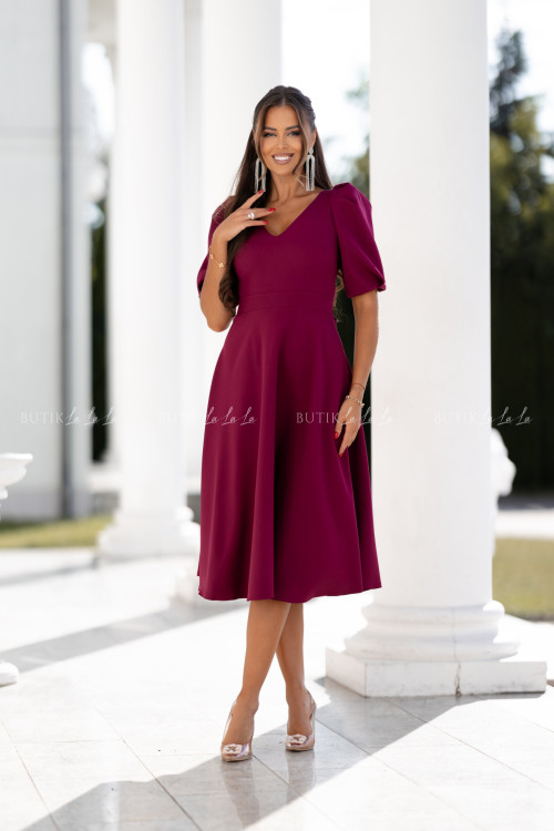 Sukienka midi bordowa Anderson 1