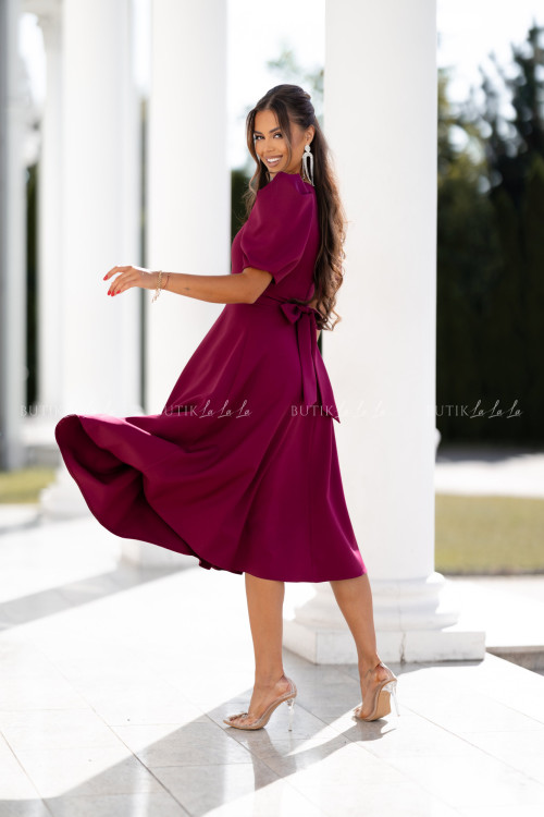 Sukienka midi bordowa Anderson 2