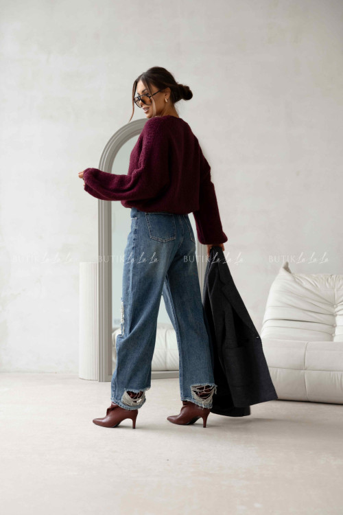 Sweter bordowy Amando 2