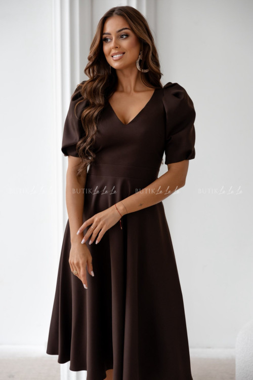 Sukienka midi czekoladowa Anderson
