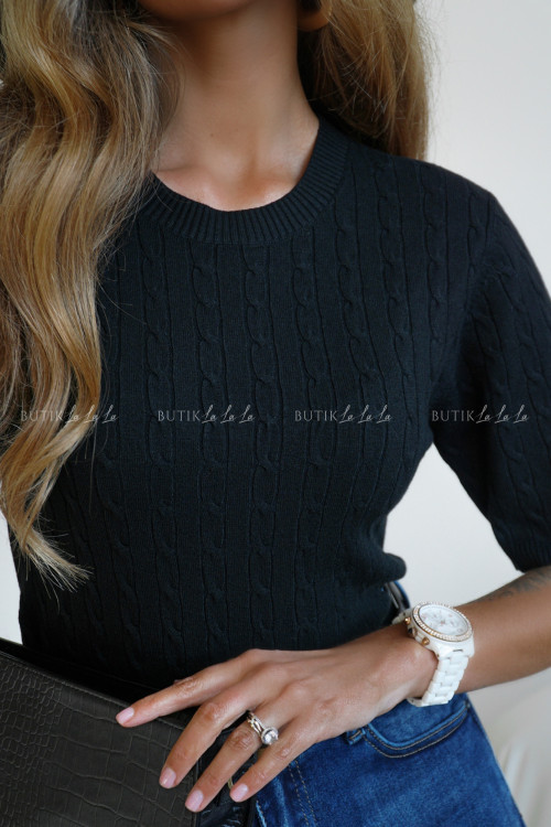 Bluzka dzianinowa czarna Dima