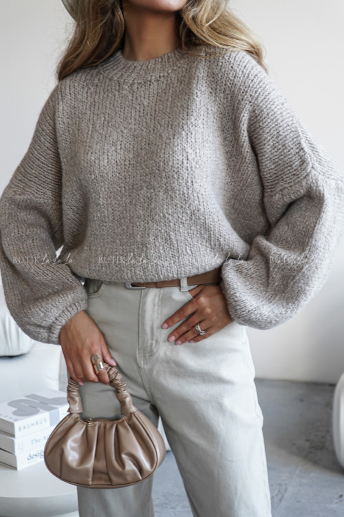 Sweter beżowy Amando