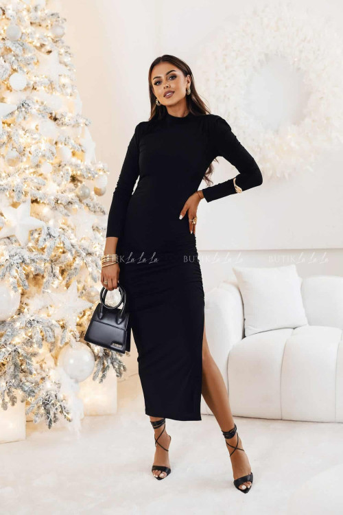 Sukienka dopasowana czarna Lorena 2