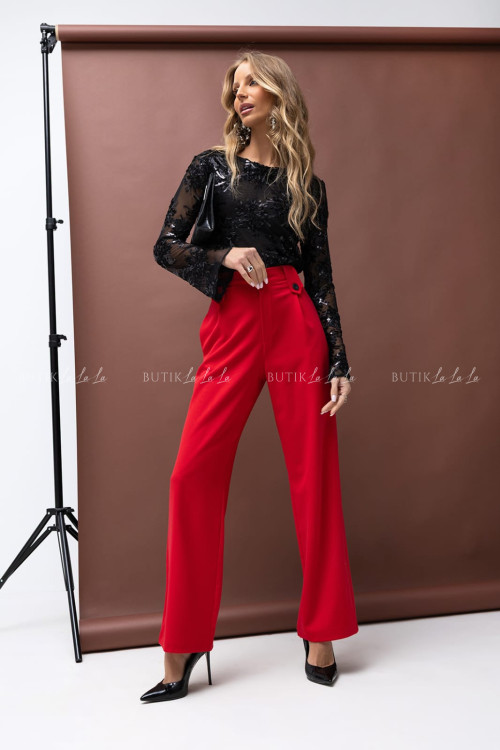 Spodnie czerwone Trico