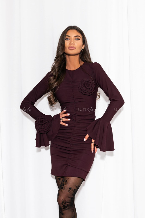 Sukienka mini śliwkowa Milla 1