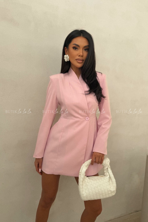 Marynarko sukienka różowa Fissie