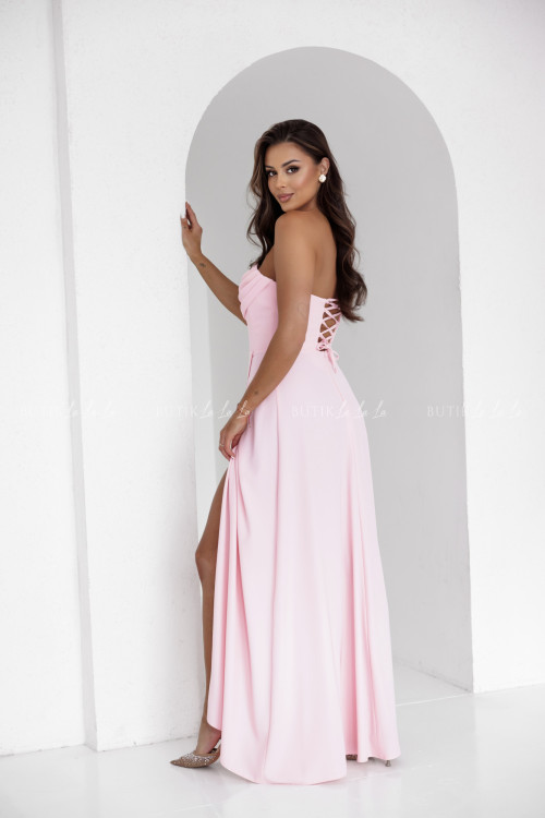 Sukienka maxi pudrowa Firmie