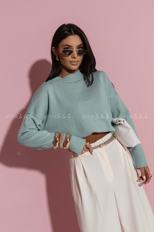Sweter turkusowy Briko