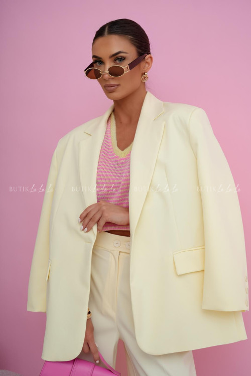 Marynarka oversize żółta Madlen