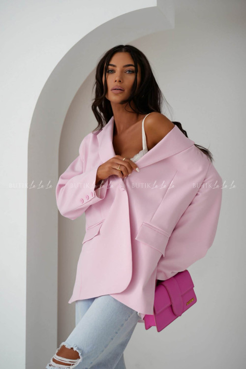 Marynarka oversize różowa Madlen