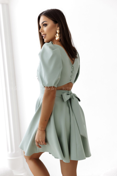 Sukienka mini pistacjowa Amelia