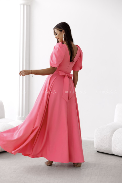 Sukienka maxi koralowa Grande
