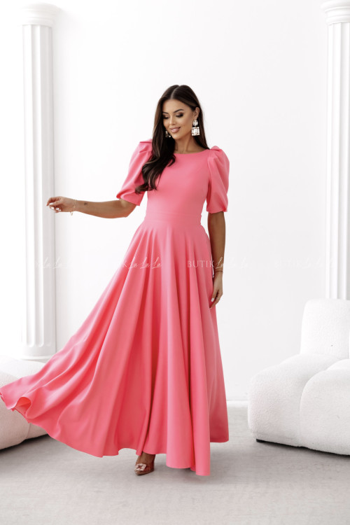 Sukienka maxi koralowa Grande 1