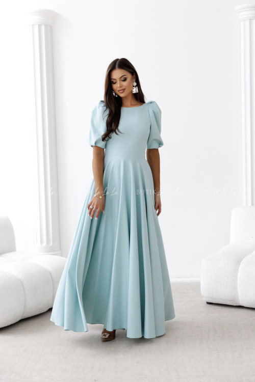 Sukienka maxi miętowa Grande 1