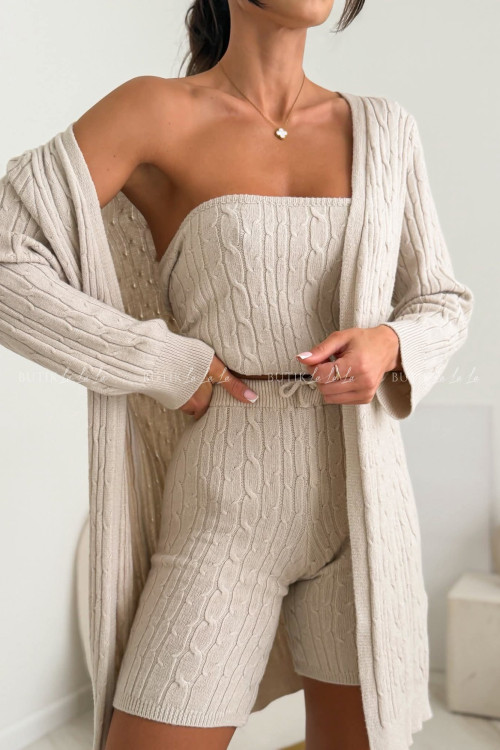 Komplet 3 częsciowy beżowy Brilow