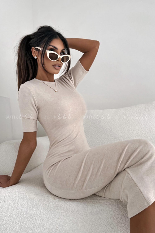 Sukienka janso beżowa Firie