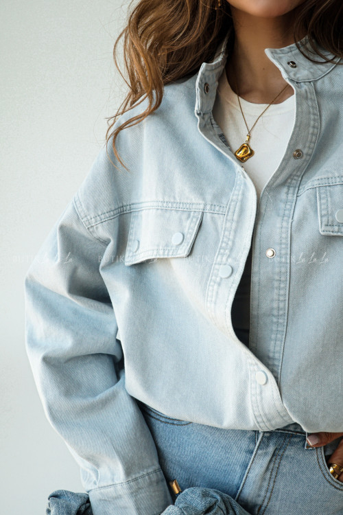 Kurtka jeansowa niebieska Weromi